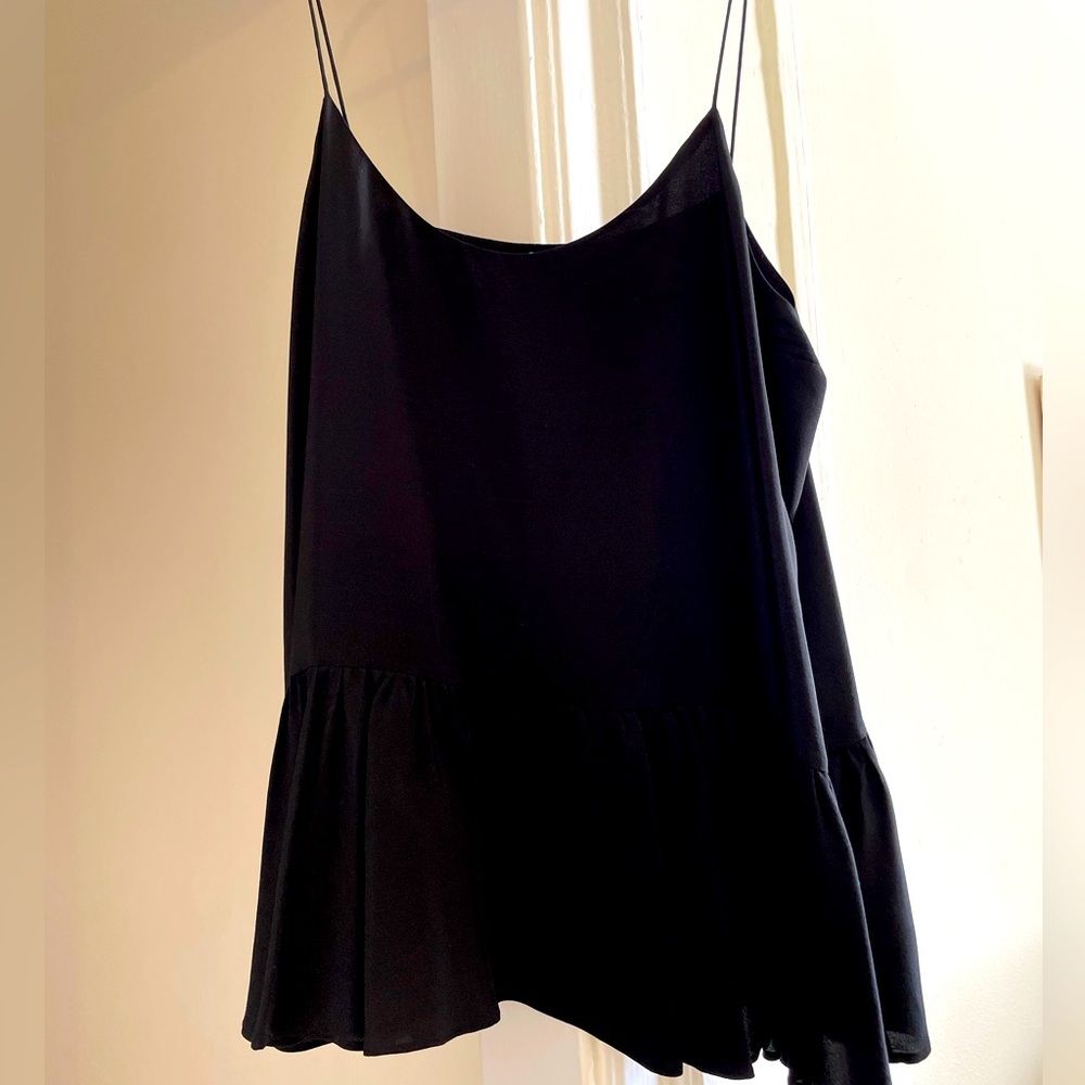 Club Monaco - Spaghetti strap peplum tank